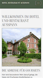 Mobile Screenshot of hotel-ausspann.de